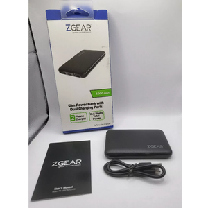 Zgear Slim power bank with DUAL Charging Ports