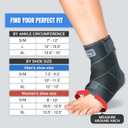 NeoTium Ankle Brace for Women & Men with Hot & Cold Pack  Adjustable Compression Wrap for Sprained Ankle, Achilles Tendonitis & Plantar Fasciitis Relief, Stabilizer for Volleyball & Basketball (S/M)