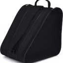 Skate Bags, Great for Roller Skates, Ice Skates, Quad Skates, Inline Skates, Rollerblade, Figure Skates, Ice Hockey Skate - Skate Accessories for Kids and Adults (Black)