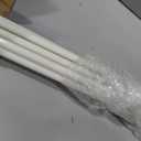 Shimeyao 10 Pack 46 Inch Acrylic Curtain Pull Wands Drapery Pull Rod White Versatile Fiberglass Blinds Wand Kits with Rings and Hooks for Opening Closing Curtains Homes Offices Window Opener