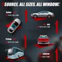 Vepagoo Ceramic Car Window Tint Film 1% VLT, 20" x10FT