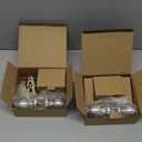 BESTTEN 2 Pack Keyed Same Exterior Door Knobs and Single Cylinder Deadbolts Combo Set, Keyed Alike Entry Door Knobs with Locks and Keys for Entrance and Front Door, Satin Nickel