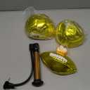 Gold Ball Autograph Football Baseball and Volleyball with Air Pump for Trophies, Awards, Championship Party