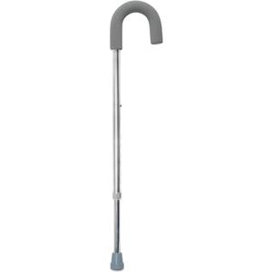 Aluminum Round Handle Cane 28.75" to 37.75" H
Round Handle Cane,Silver,Aluminum,Not Made with Natural Rubber Latex