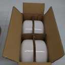 Herogo Plates and Bowls Sets for 4, 12 Pieces Stoneware Dinnerware Sets, Double Reactive Glaze, Microwave & Dishwasher Safe, Scratch Resistant, Ivory White