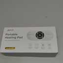 Portable Cordless Heating Pad for Period Cramps, Voice Reminder Menstrual Heating Pad with 6 Heat Levels and 6 Massage Modes, 3s Fast Heating, Gifts for Her Women Girls (White)