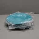 ZAROCRUS Dinner Plates, 6 Piece Vintage Melamine dinnerware Set, 11-inch Melamine Salad/Dessert Plates, Set of 6, Outdoor Pasta Plates or Shallow Bowl for Patio and Everyday Use, Teal