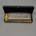 KONGSHENG KB-12 Chromatic Modern Harmonica key of C for Beginners and Professional Adults with Unique Design