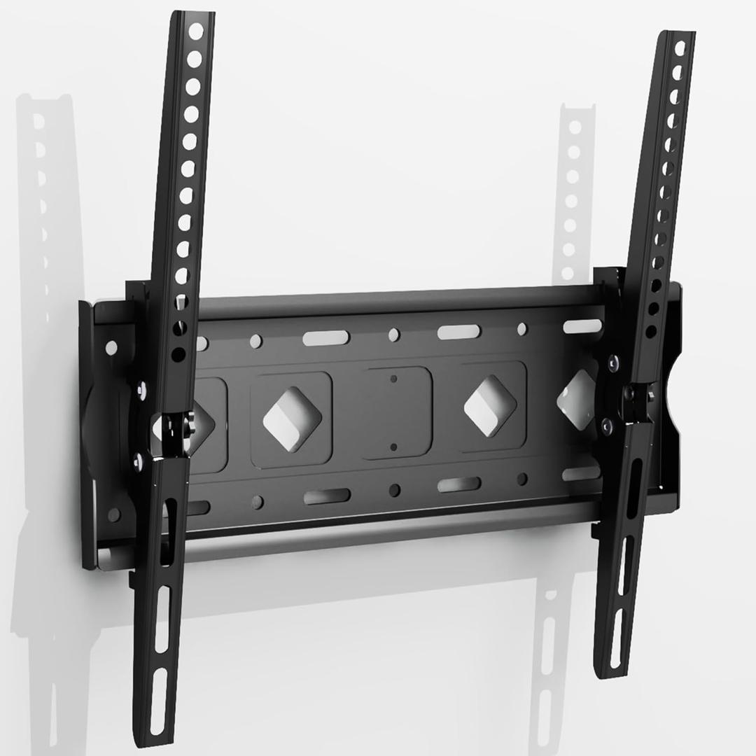 Universal Tilting TV Wall Mount for Most 26-65 inch LED LCD PDP Screen TV,Adjustable Wall Mount TV Bracket with Max VESA 400x400mm,Weight Capacity 132lbs, Easy Install Low Profile TV Bracket