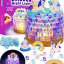 2 x Make Your Own Unicorn Night Light for Girls - DIY Gifts for 7 8 9 10 11 12 Year Old Girls Birthday Gift Unicorn Gift Craft Kits, Crafts for 8-12 Years Old Girl, DIY Arts and Crafts for Kids LED Lamp, 9.25 in x 7.48 in x 1.38 in