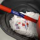 O-Cedar EasyWring Microfiber Spin Mop, Bucket Floor Cleaning System, Red, Gray, Standard