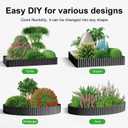 Land Guard Corrugated Garden Edging Border, 6" 100' Landscape Paver Edging, Tall Landscape Edging, Fence for Garden, Flower Bed, Lawn and Landscape Edging (Black)