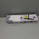 MR.SIGA Pet Hair Removal Rubber Broom with Built in Squeegee, 3 in 1 Floor Brush for Carpet, 61 inch Adjustable Handle, Includes 1 Microfiber Cloth for Floor Dusting