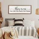 This Is Us Sign Wall Decor for Bedroom 40''15'' Large Vintage Framed Wooden Modern Farmhouse Room Rustic Family Sign Wall Art Hanging Home Decor (Wood White)