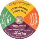 Mandala Crafts 20 Yards Red Studded Faux Suede Cords Leather Trims - Flat Vegan Leather Lace Strips String with Silver Color Rivets for Jewelry Making, Crafts, Bracelets, and Decorations