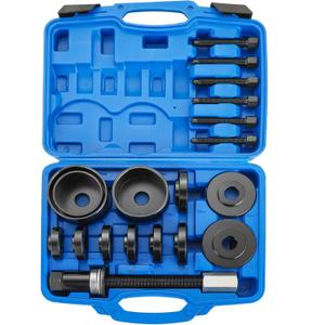 NYXOVA 19pcs Front Wheel Drive Bearing Removal Installation Service Tool Kit, Wheel Bearing Removal Kit, Bearing Removal Install Adapter Puller Pulley Service Tool Kit