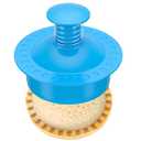 Sandwich Cutter and Sealer Round Cut and Seal Sandwich Maker, Crustless Peanut Butter & Jelly Sandwich Cookie Cutter-Blue Round, Pack of 3