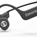 Premium Bone Conduction Headphones  Waterproof IP78, Open-Ear Bluetooth 5.4 with 32GB MP3, Noise-Canceling Mic, AI Voice Control, Luxury Titanium Build for Swimming, Running, and Gym (Black)