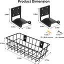 Cornhole Boards Holder Set, 2 Pack Hooks for Hanging Cornhole Board and Cornhole Sandbags, Cornhole Board Games Holder Storage, with Wall Mount&Screws, Cornhole Board Games Holder Accessories