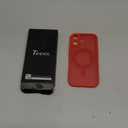 TOCOL for 17 Case, Full Camera Protection, Built-in Magnetic Ring, Compatible with Magsafe Charger, Drop Protection, Translucent Matte Phone Case for Phone 17 6.3 inch (Red)