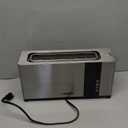 Mueller UltraToast Full Stainless Steel Toaster 4 Slice, Long Extra-Wide Slots for Bagels and Waffles, 6 Browning Levels, LED Display, Cancel/Defrost/Reheat Functions & Removable Tray, Kitchen Gadgets