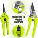 2-Pack Stainless Steel Gardening Scissors, Pruning Shears and Clippers for Gardening