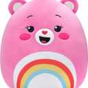 Squishmallows Original Care Bears 12in Cheer Bear  Official Jazwares Plush (Medium-Sized)