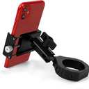 ZIDIYORUO UTV Phone Mount, Aluminum Heavy Duty UTV Phone Holder Fit for 1.75"-2" Roll Cage, Compatible with Polaris RZR/Can Am X3/Kawasaki Teryx/Talon Pioneer 1000, No Block Camera & Buttons