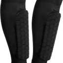 Soccer Shin Guards for Adult, Honeycomb Shin Pads, Lightweight Breathable Shins Defender Calf Sleeves for Football Baseball Boxing Kickboxing, M