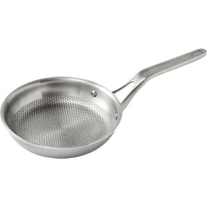 Dr.HOWS Together EMBO Cookware Round 8 Inch Frying Pan - Stainless Steel Nonstick Skillet - Stay Cool Handle - For Induction, Ceramic, Electric, Halogen and Gas Cooktops