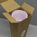 Hushee 48 Pcs 16 oz Valentine's Day Plastic Cups Bulk, Heart Cups Red Love Pattern Disposable Cup, Red Love Design for Coffee, Beverage, Dinner, Wedding, Anniversary Romantic Party Supplies