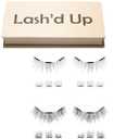 Lash'd Up (2 Pairs) Dual Magnetic Eyelashes Natural Look Full Lashes with Anchors, No Magnetic Liner Needed (The Natural Duo, 3 Magnets, Complete Kit) (2 Count (Pack of 1))