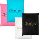 JinRuiKJ Thank You Poly Mailer - 10x13 Poly Mailers Variety Pack of 100, 25 Pcs Each Color, Strong Adhesive Shipping Bags for Clothing, Durable Thick Mailer Bags with Self Seal - Mixed Color