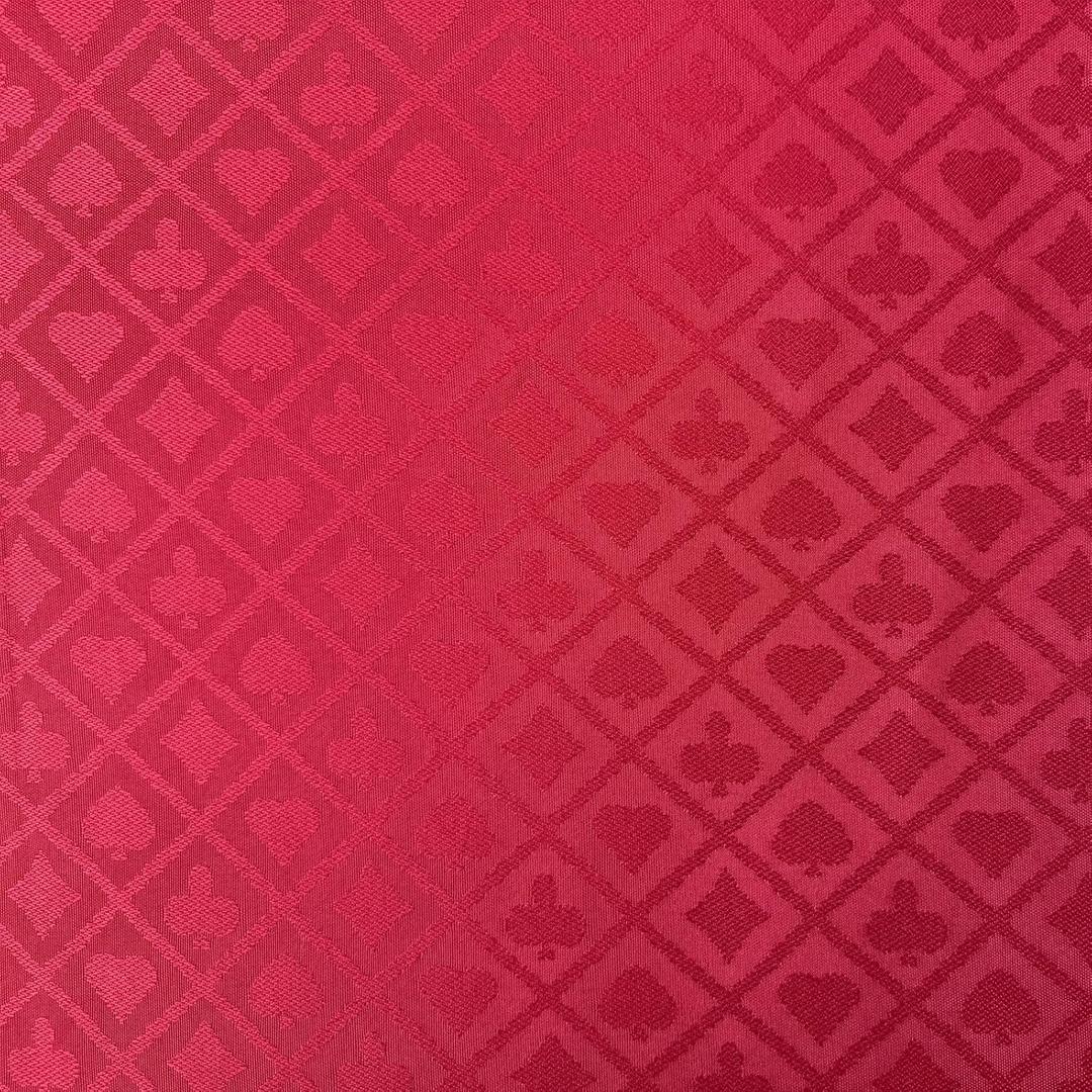 Speed Cloth Poker Table Fabric - 108X60 Inch Section of Casino Card Game Table Felt Top Cover Accessories - Red
