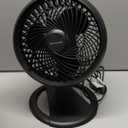 Honeywell Fan, Turbo Force Oscillating Table Fan with 3 Speeds, Air Circulator for Bedroom, Black, HT-906