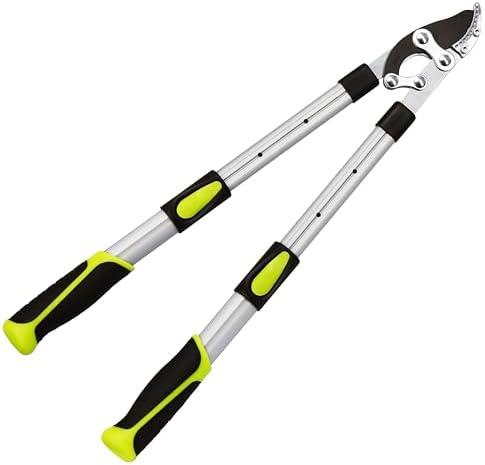 YRTSH Loppers for Tree Trimming Heavy Duty Branch Cutter with Compound Action, Effortless Tree Pruner Extendable 21-26" Loppers for Gardening, Long Handle Pruning Shears with 1.6" Clean Cut Capacity