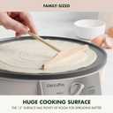 GreenPan Advanced 12" Crepe Maker, Ceramic Nonstick PFAS-Free Coating, Adjustable Temperature Control, 400°F Heating, Batter Spreader & Crepe Turner Included, Clay