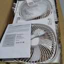shinic 3-Speeds Window Fan with 180°+90° Rotatable Fans, Manual Reversible, Vertical Window Fan with Rigid & Accordion Expanders, Width Adjustable (21.65" to 33.27"), Ideal for Home, Kitchen, Bedroom, Medium