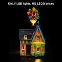 Vaodest LED Light for Lego Disney PixarUpHouse 43217 Set,Design and Configuration Compatible with Model 43217 (LED Light Only, Not Building Block Kit)