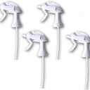 4-Pack Spray Bottle Nozzle compatible with Zep, Heavy-Duty Trigger Sprayer for 32oz Bottles, High-Output Adjustable Nozzle for Home & Industrial Use (45mm) (Neck Size - 45/400)