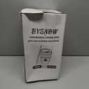 BYSNOW 50 Pack 20 oz Disposable Paper Coffee Cups, Paper To Go Cups with Lids, Sleeve and Straw, Hot Paper Cups for Home, Office and Party (White 20oz)