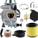 MOTOALL TRX300 carburetor+Oil Filterw/Air Filter for Honda TRX300 FOURTRAX 1988-2000, TRX300 FW FOURTRAX 1988-2000