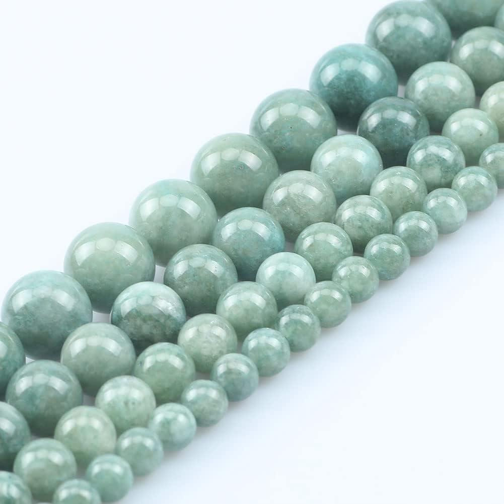 Burmese Jade Beads 10mm 35 Pcs Stone Beads for Jewelry Making Large Beads Bracelet Keychain Loose Round Smooth Gemstone Beads Necklace Earrings DIY Arts and Crafts Natural Stone Beads
