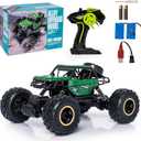 Green RC Trucks Remote Control Car 1:14 Off Road Monster Truck,Metal Shell Crawler,2.4Ghz 20km/h High Speed All Terrain Hobby Truck