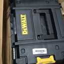 DEWALT Tool Box TSTAK II, 13 In. Flat Top Tool Storage Case, Stackable Organizer Hard Case Portable Toolbox, Heavy Duty, Holds Up To 66 lbs (DWST17807)