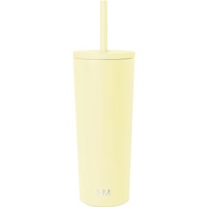 Simple Modern Classic Tumbler with Straw Lid | Insulated Iced Coffee Cup Reusable Stainless Steel Water Bottle Travel Mug | Gifts for Women Men Her Him | 24oz | Buttercup