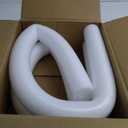 Floating Pool Noodles Foam Tube 2-Pack, Thick Hollow Noodles for Floating in The Swimming Pool, 52" Inches Long (White)