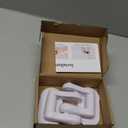 Inaya Door Lever Lock (2 Pack) Child Proof Handle Locks, 3M Adhesive & Easy Installation for Home, Baby-Proof Locks for Kids Safety, Compatible with standard doors (Two Side) White