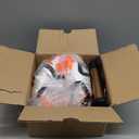 Soccer Ball Size 5 with Pump, Waterproof PU Leather - Professional Training & Official Match Ball, Includes Inflation Needle & Net Storage Bag for Outdoor & Indoor Games (Polka dot red)