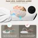 Osteo Cervical Pillow for Neck Pain Relief, Hollow Design Odorless Memory Foam Pillows with Cooling Case, Adjustable Orthopedic Bed Pillow for Sleeping, Support for Side Back Sleepers
